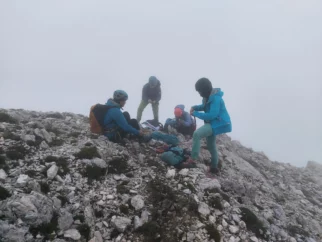 temni megleni vrh v Pilastro Nord