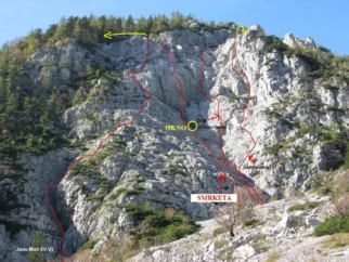smeri pod Bornovim tunelom