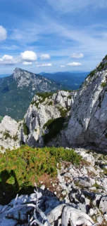 Pogled proti Raduhi in Reševalni smeri