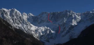 Teranova spodaj, Grapa med Skuto in Štruco zgoraj
