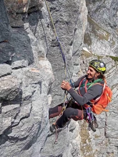 šta se mora, nije težko, ključni del smeri,a midva 10 m stran