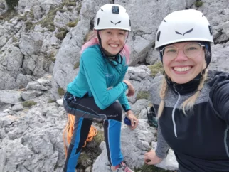 zmagovalni selfie na vrhu