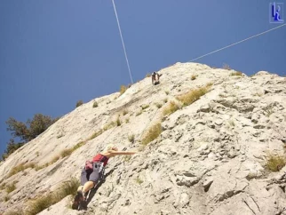 Sektor Nad tunelom. Malce težka, ampak super plezarija.